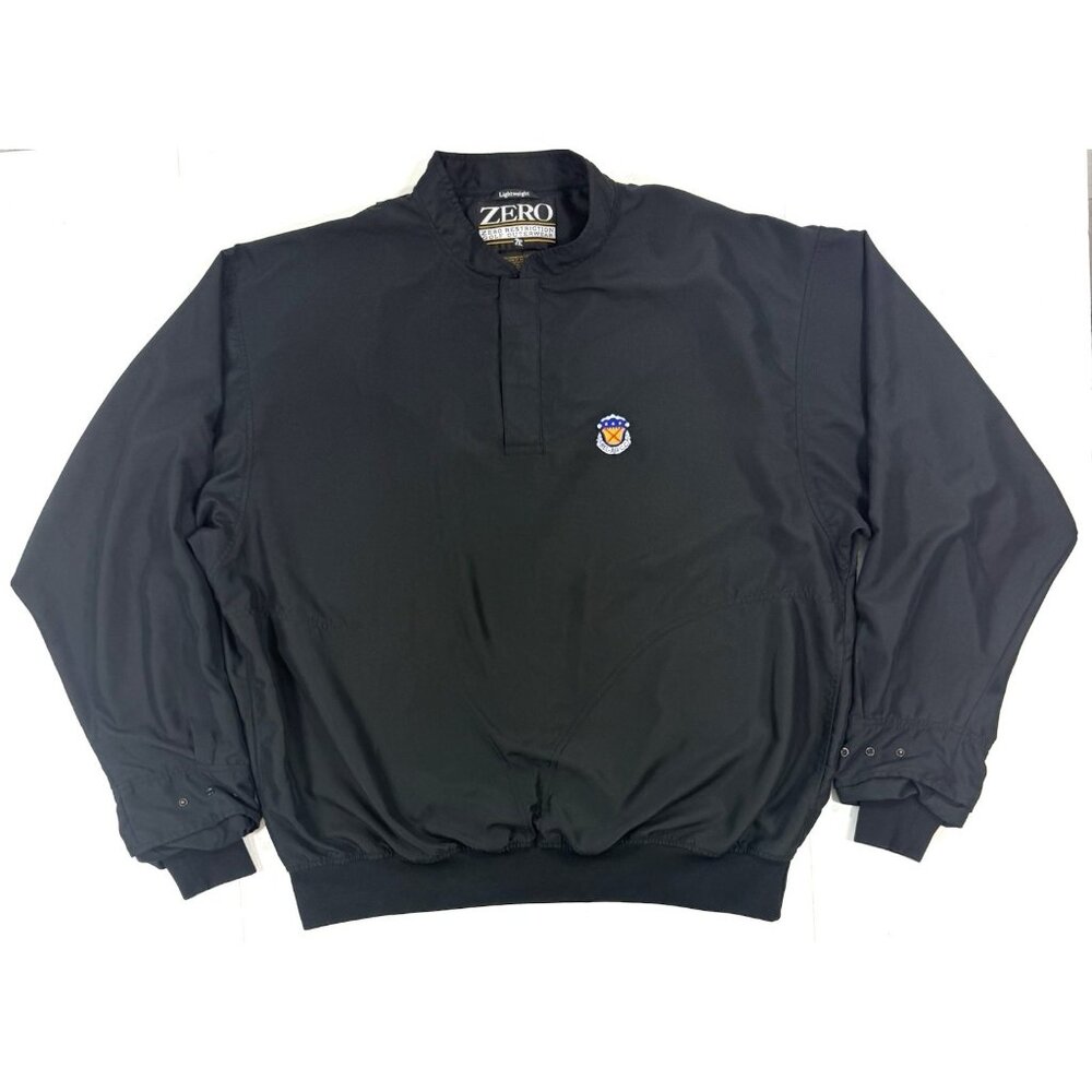 Zero Restriction Mens Golf Snap Pullover Wind Jacket Sz XL Bel-Air Country Club
